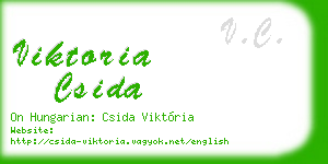 viktoria csida business card